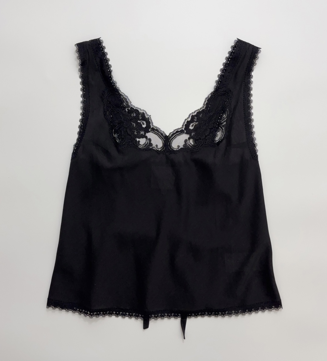 Reformation Lace Paneled Vest Top
