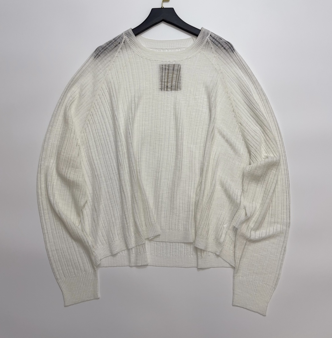 Openwork Loose Thin Knit Pullover Top