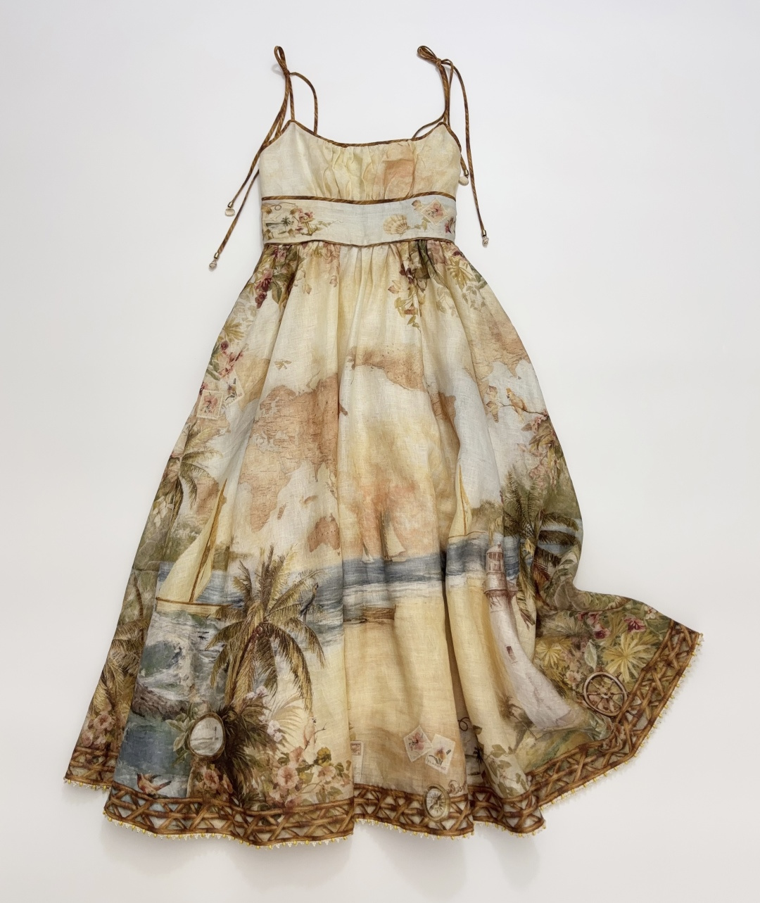 Zimmermann Mahon Island Print Cami Dress