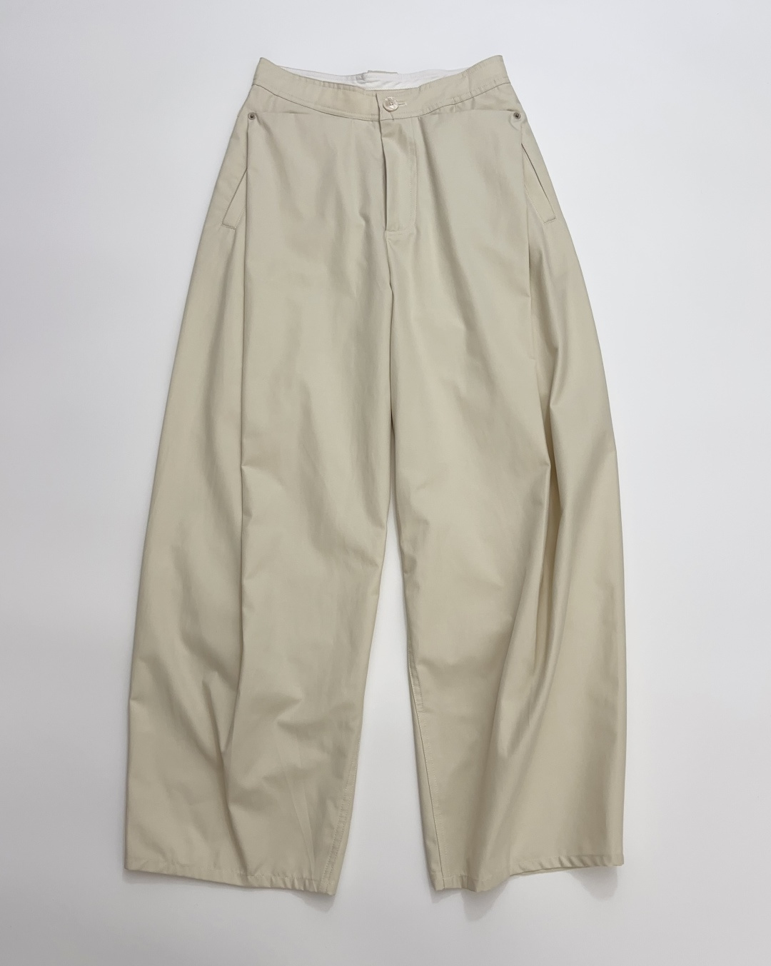 YOEYYOU Pleated Minimalist Relaxed Fit Casual Trousers