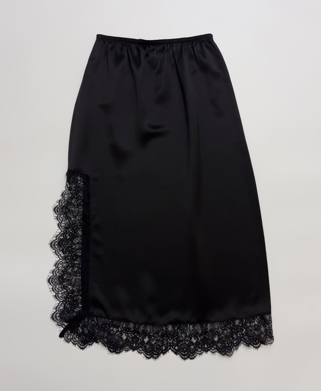 Rouje Lace Patchwork Elastic Waist Maxi Skirt