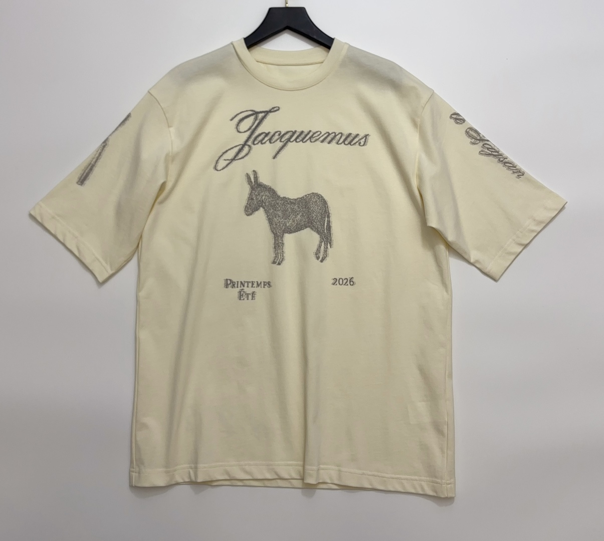 Jacquemus Animal Print Loose Fit T-Shirt with Back Lettering
