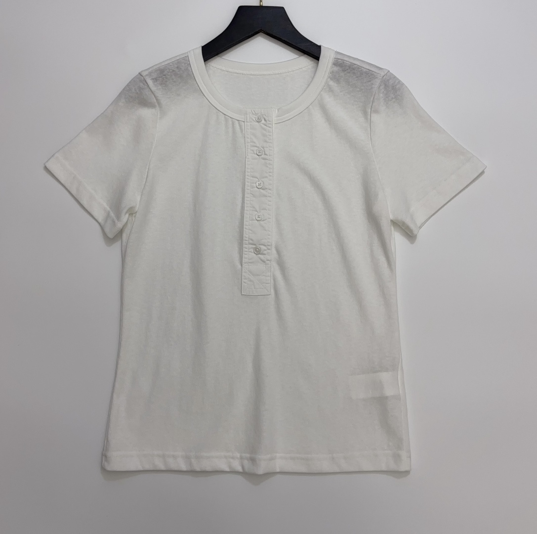 Recto Solid Simple Crew Neck Short Sleeve T-Shirt Top