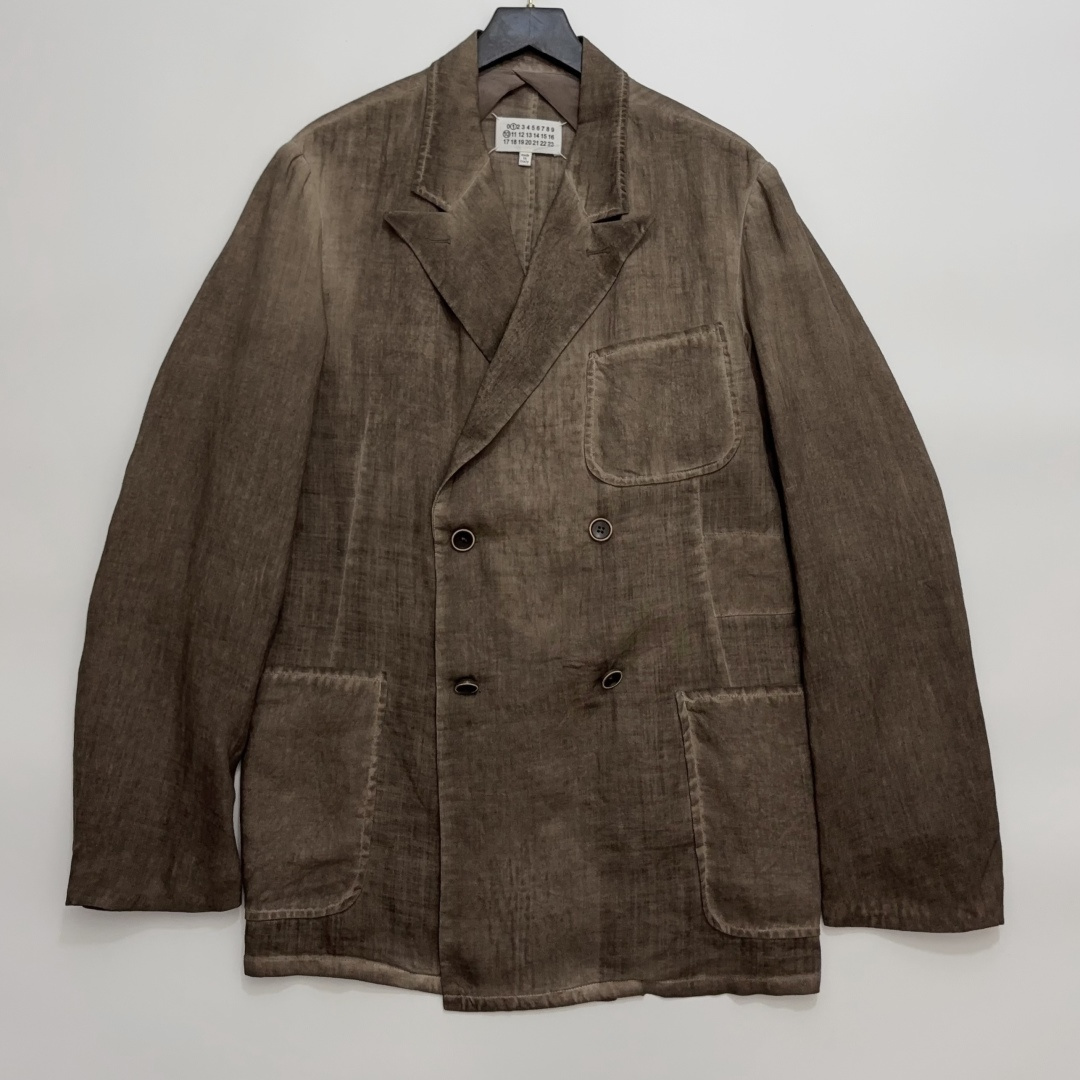 MM6 Maison Margiela Distressed Multi-Pocket Loose Fit Casual Blazer