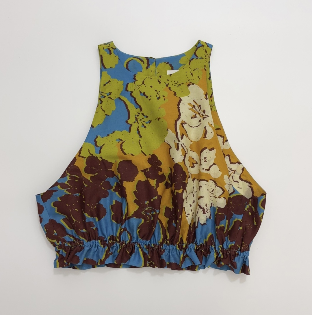 Alémais Splice Sleeveless Crop Top