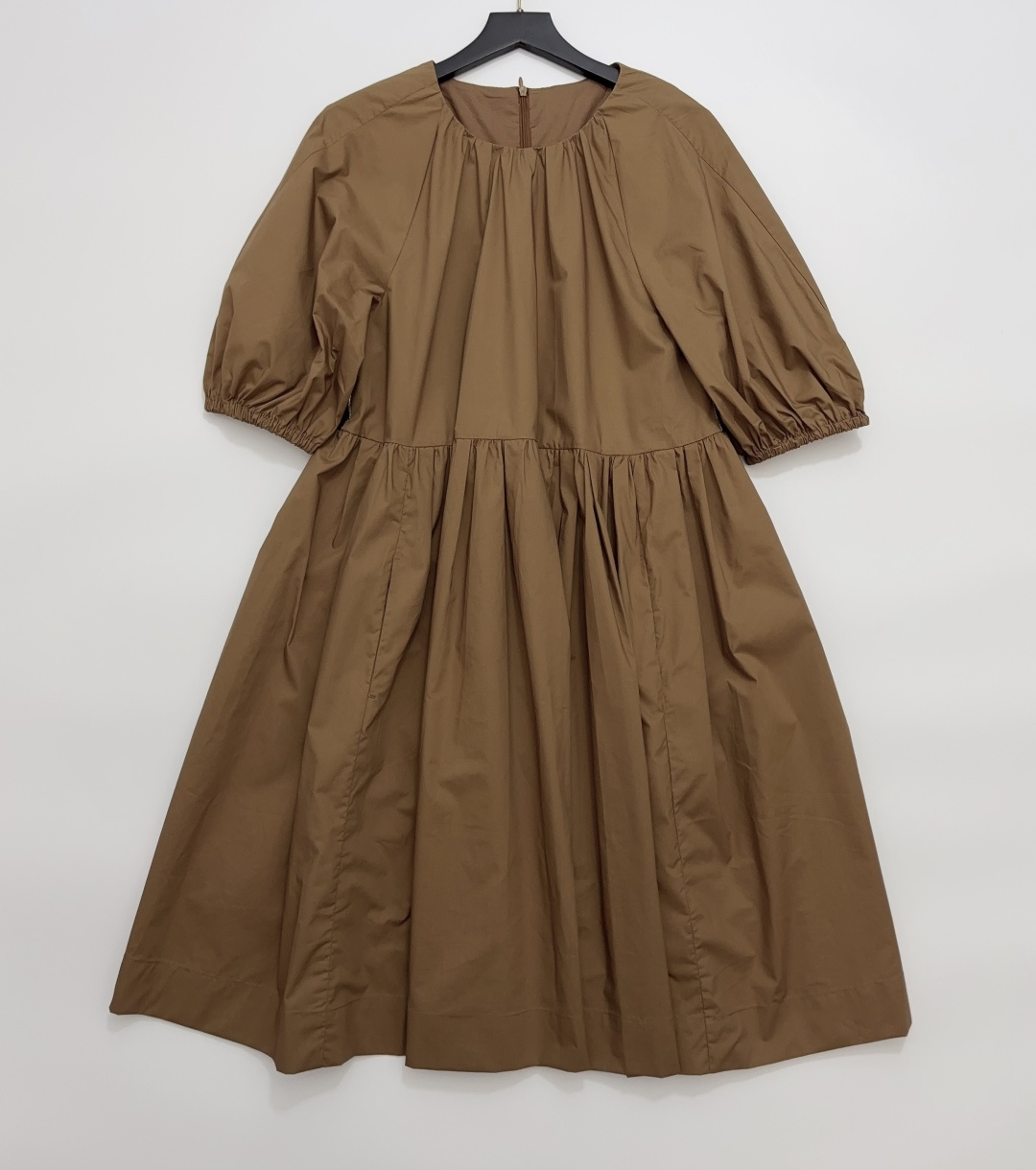 S 'Max Mara Charming Solid Puff Sleeve Dress
