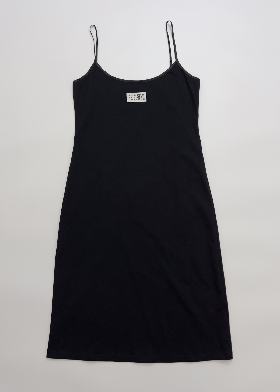 MM6 Maison Margiela Cut-Tag Numeric Label Tie-Waist Camisole Mini Dress
