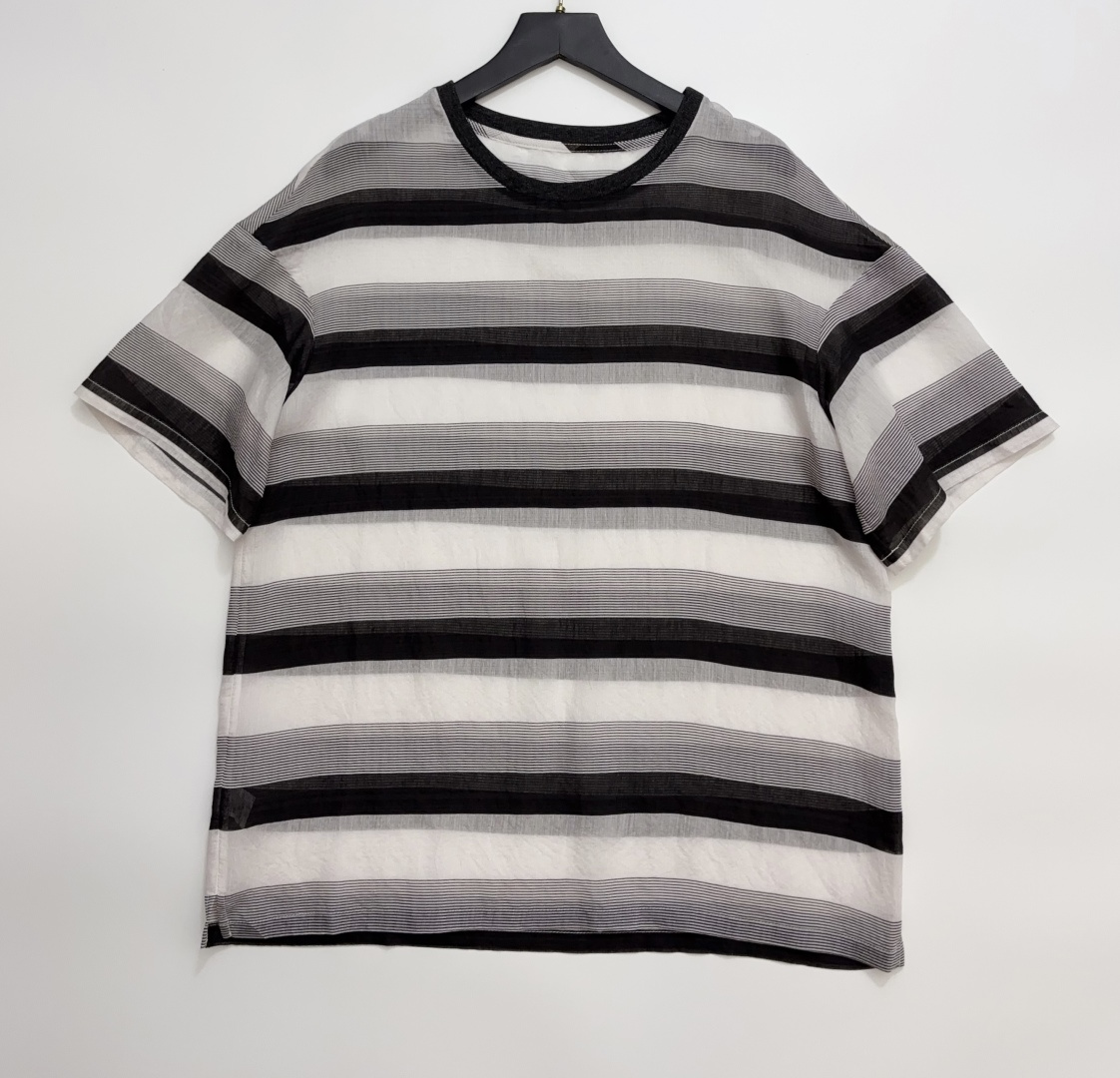COTEMP Striped Drop Shoulder Oversized Short Sleeve T-Shirt