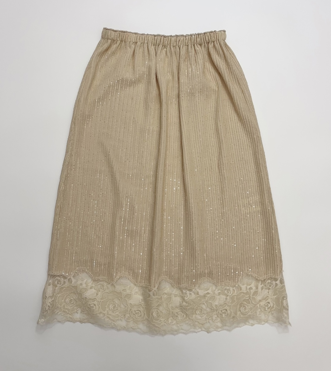 Edition Lace Panel Design Half Skirt