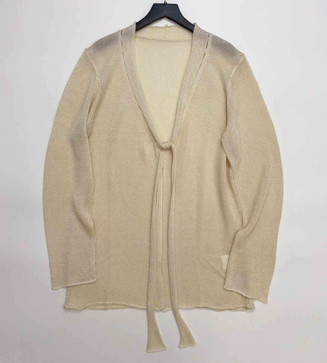 Swaying Designer Brand Hollow-Out Knot Ribbon Lightweight Cardigan Jacket