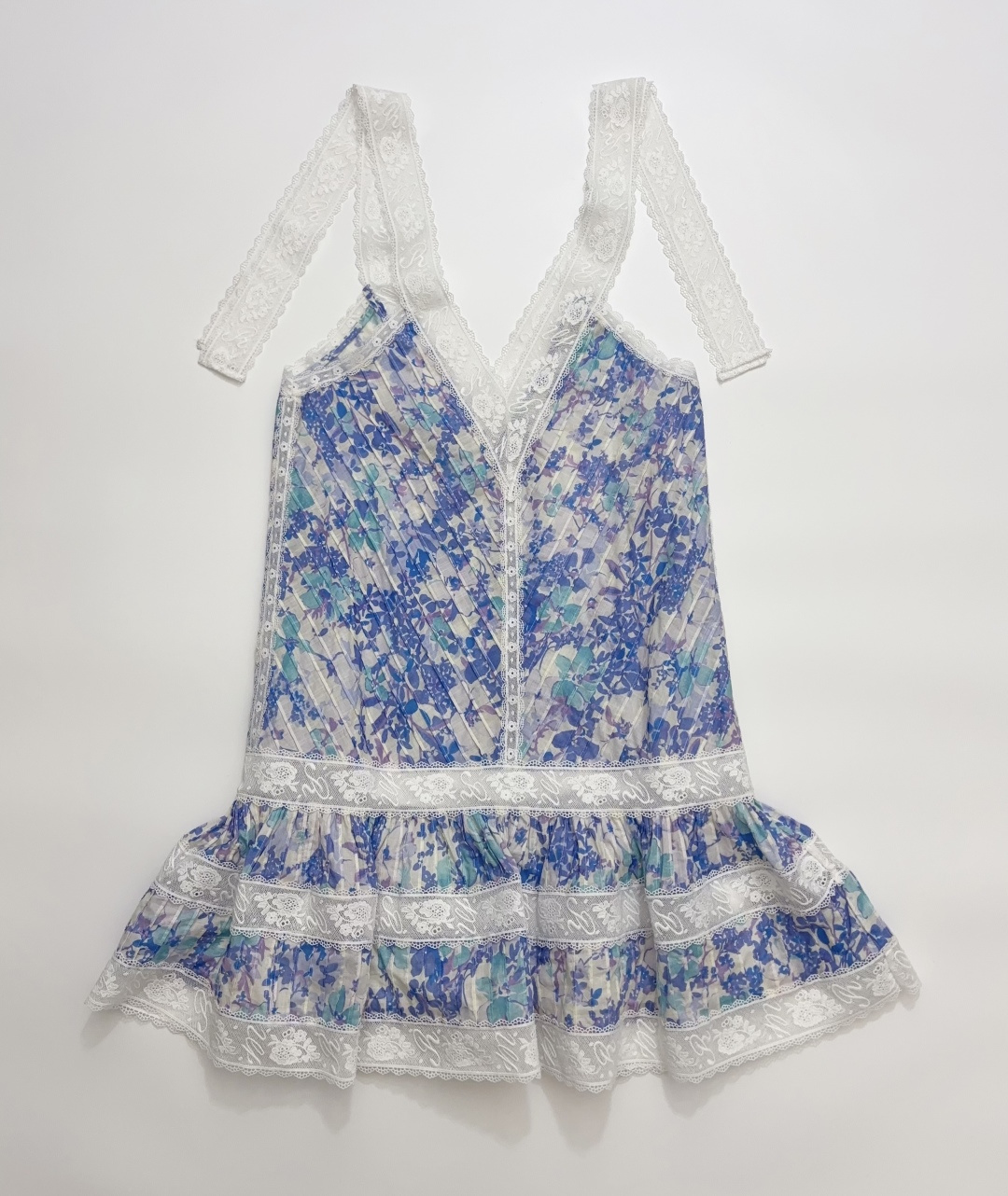 Zimmermann 2026 Summer Solstice Cotton Blue Lantern Silhouette Dress