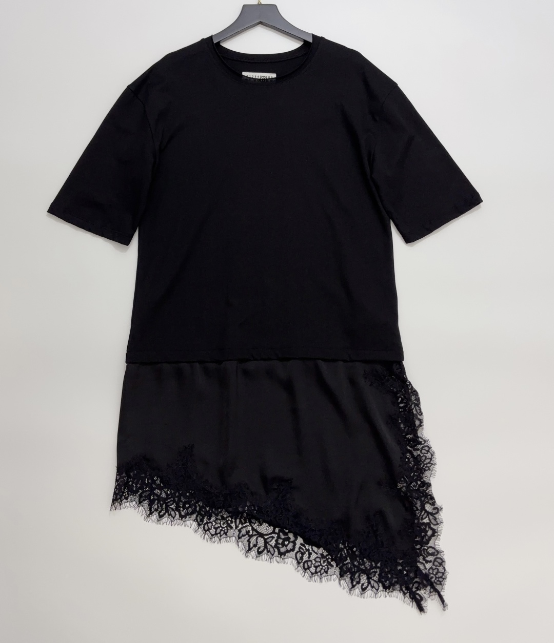 MM6 Maison Margiela Lace-Paneled Design Dress