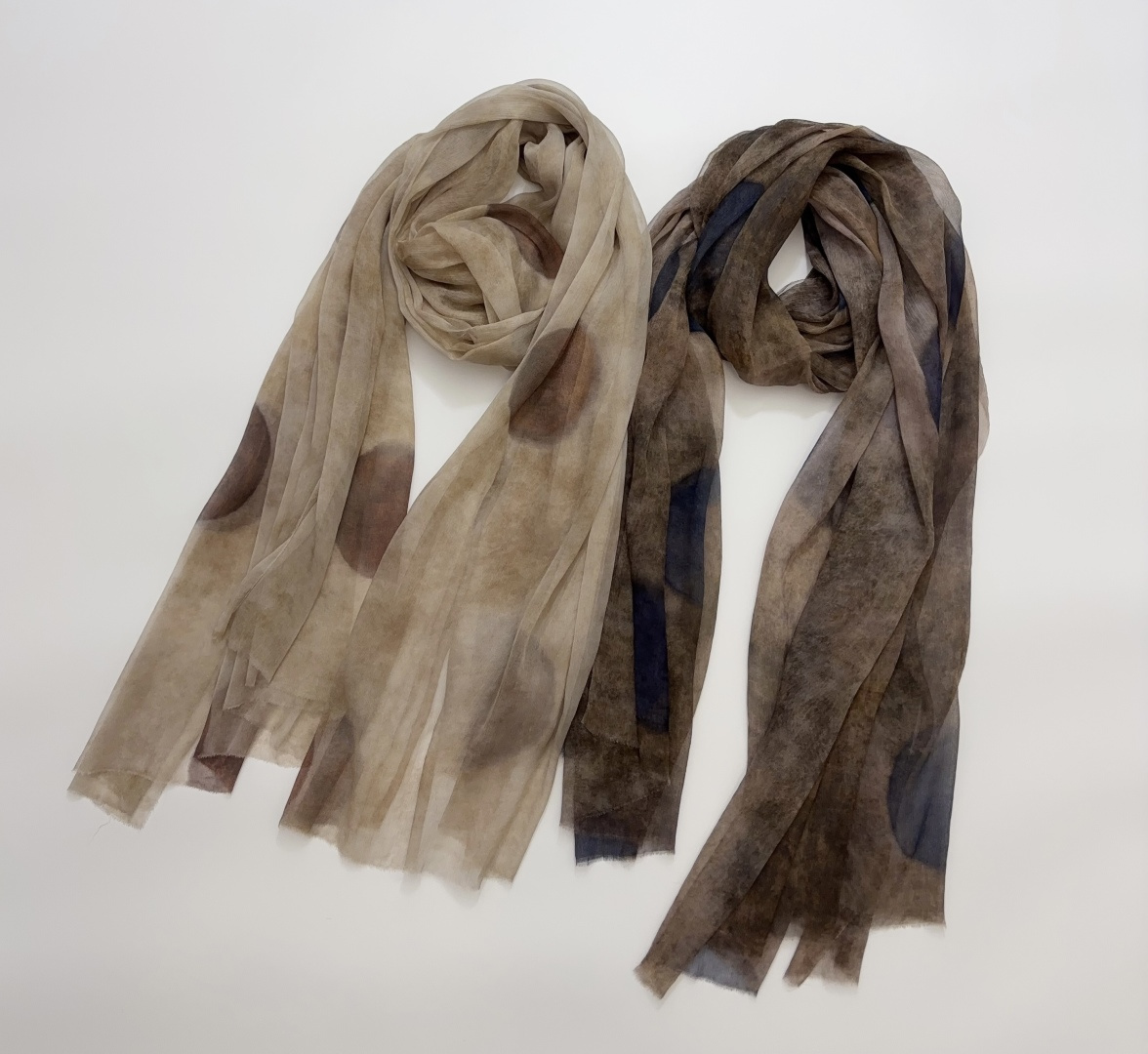 Uma Wang Polka Dot Silk Scarf