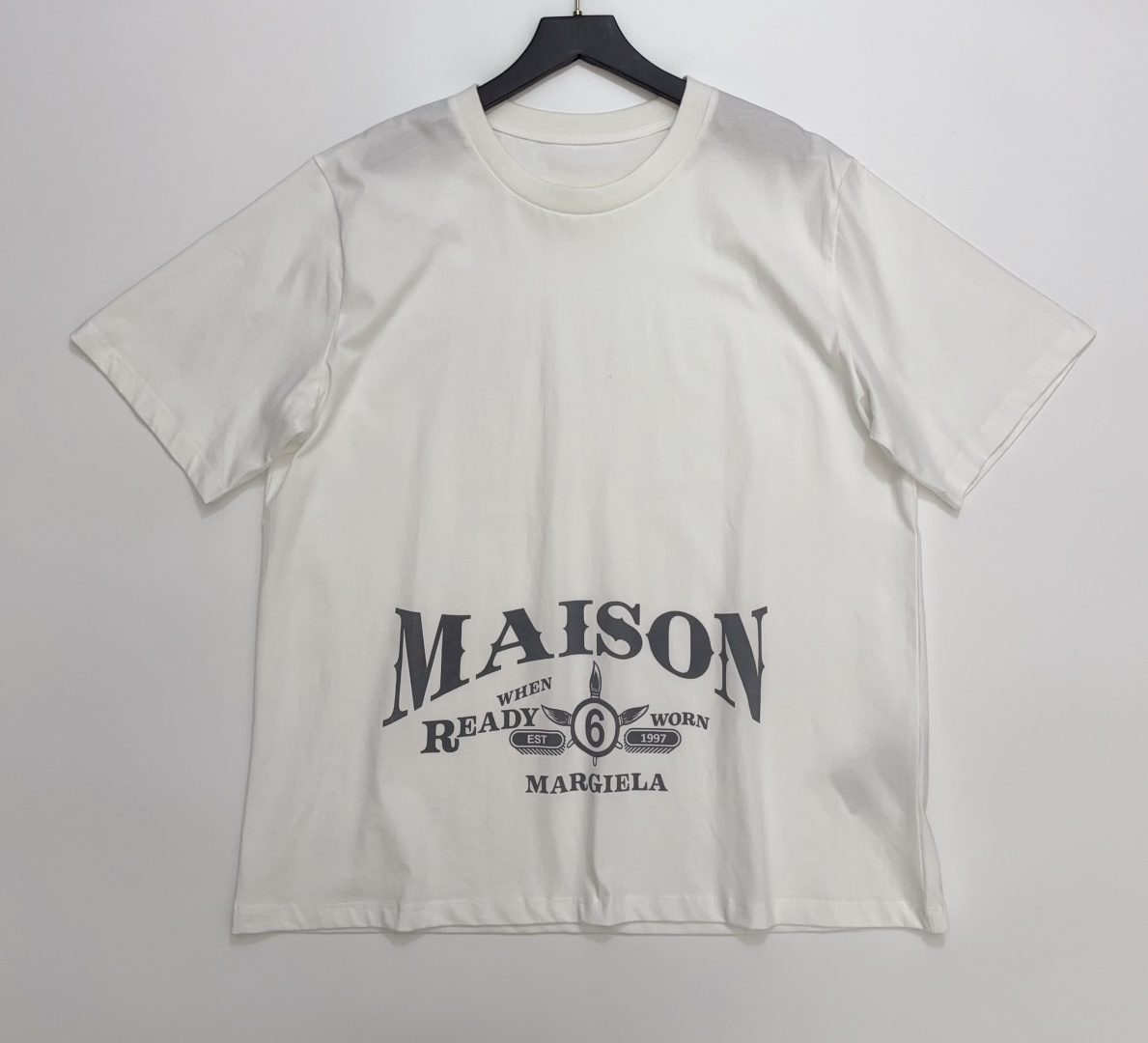 MM6 Maison Margiela Letter Print Loose Short Sleeve T-Shirt