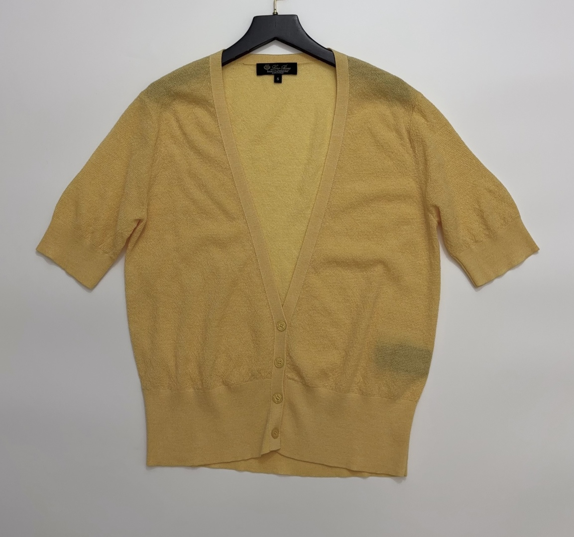 Loro Piana 26 New Collection Women's V-Neck Knit Short Sleeve Cardigan