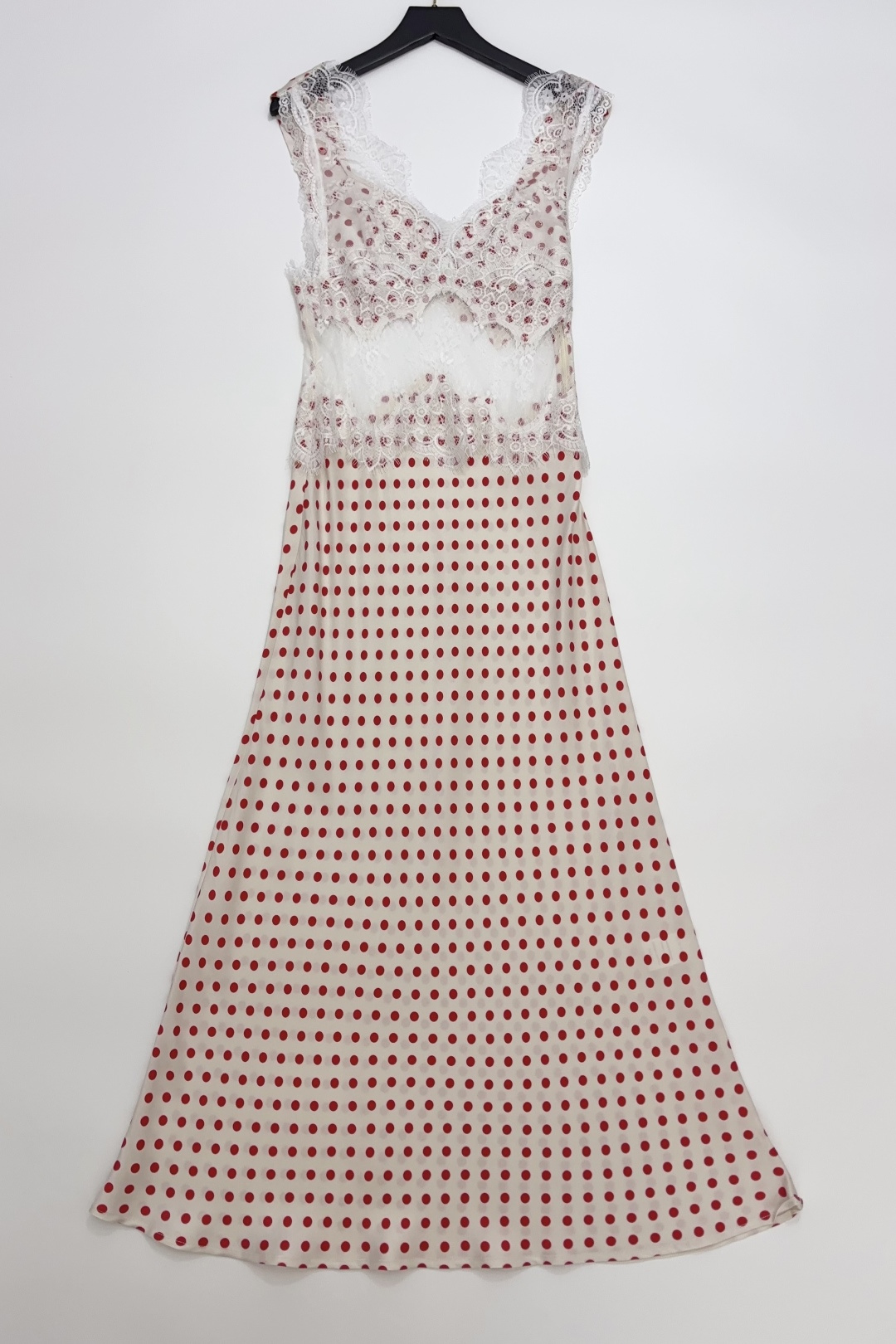 THIRD FORM Lace Long Satin Dress