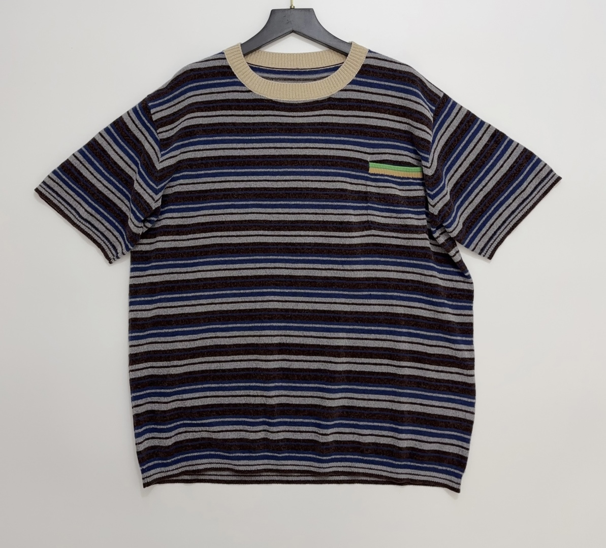 MM6 Maison Margiela Color-Block Striped Knit T-Shirt