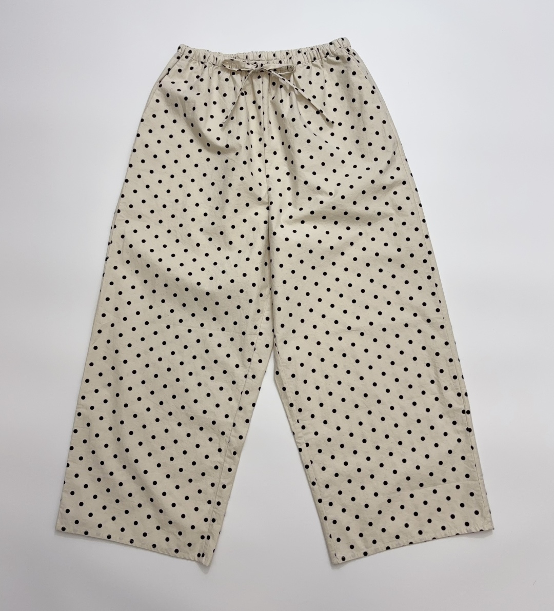 Sonia Rykiel Polka Dot Retro Elastic Waist Casual Pants