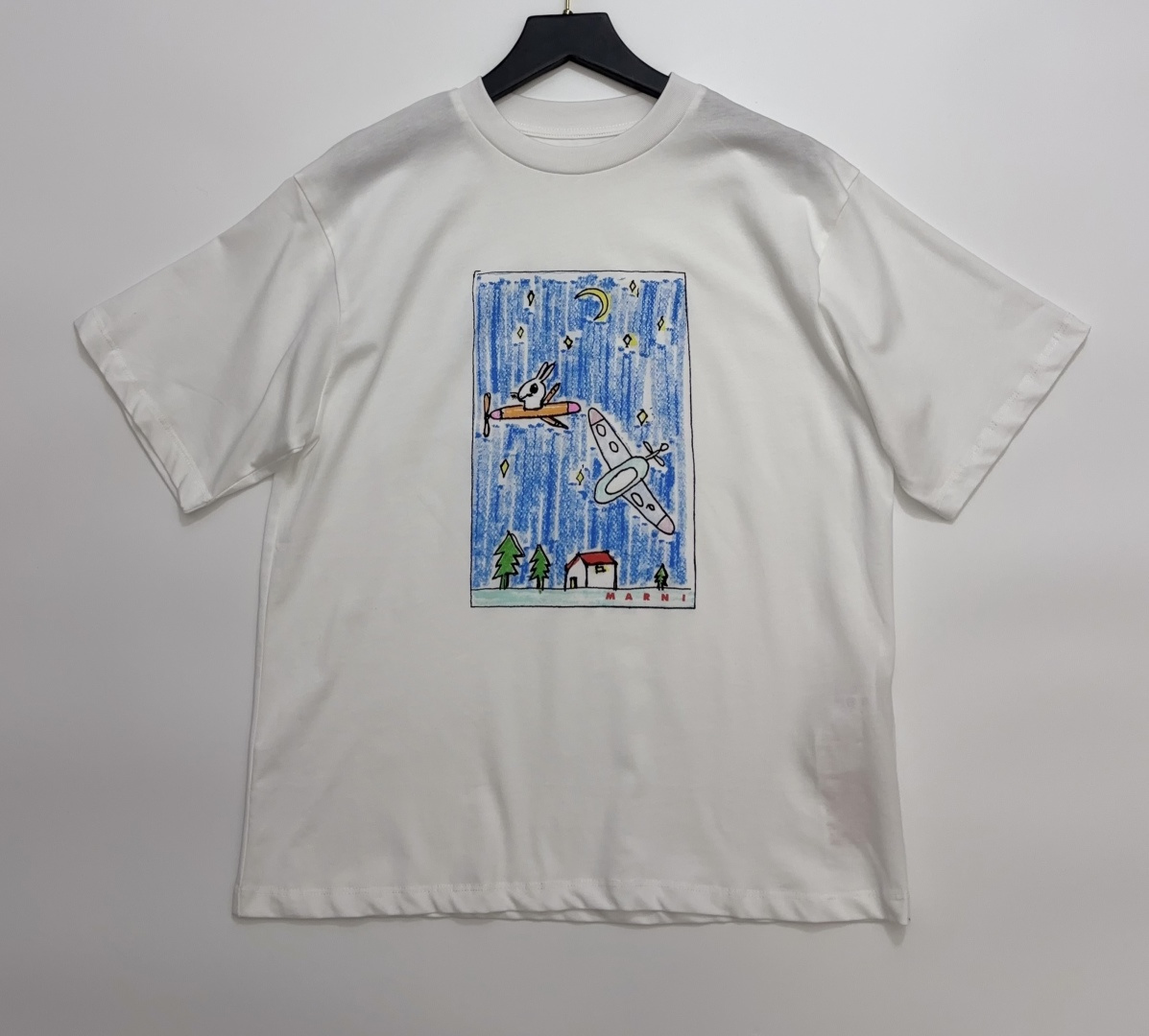 Marni Playful Print Loose Short Sleeve T-Shirt