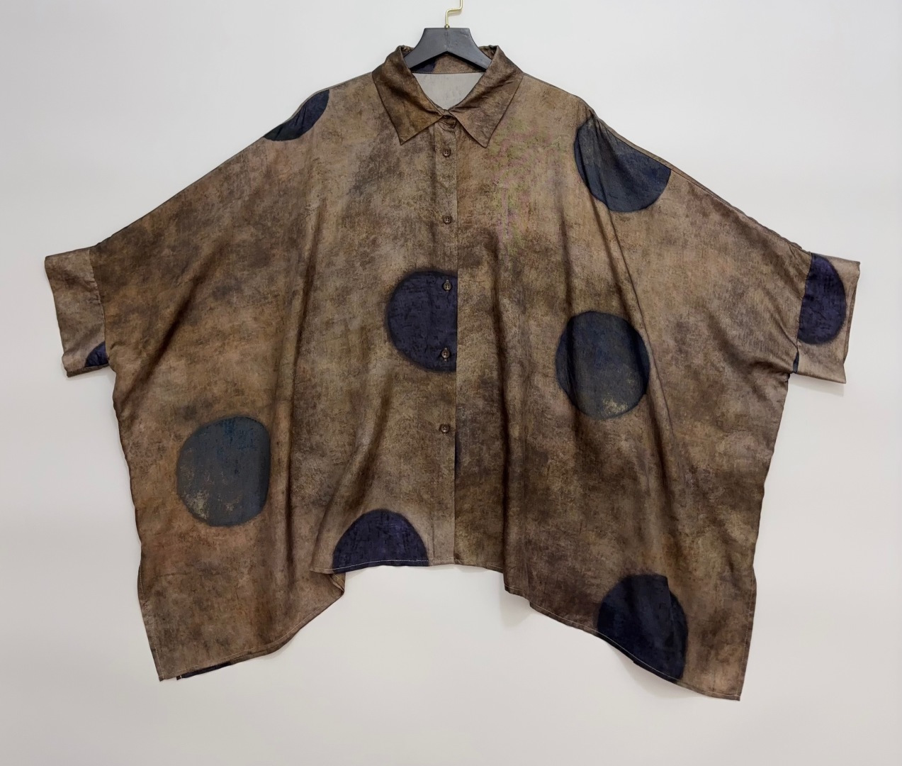 Uma Wang Women's Pansy Polka Dot Print Relaxed Shirt