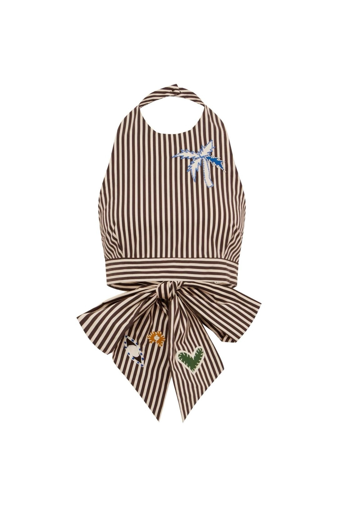 Alémais Cotton Sirocco Stripe Embroidered Top