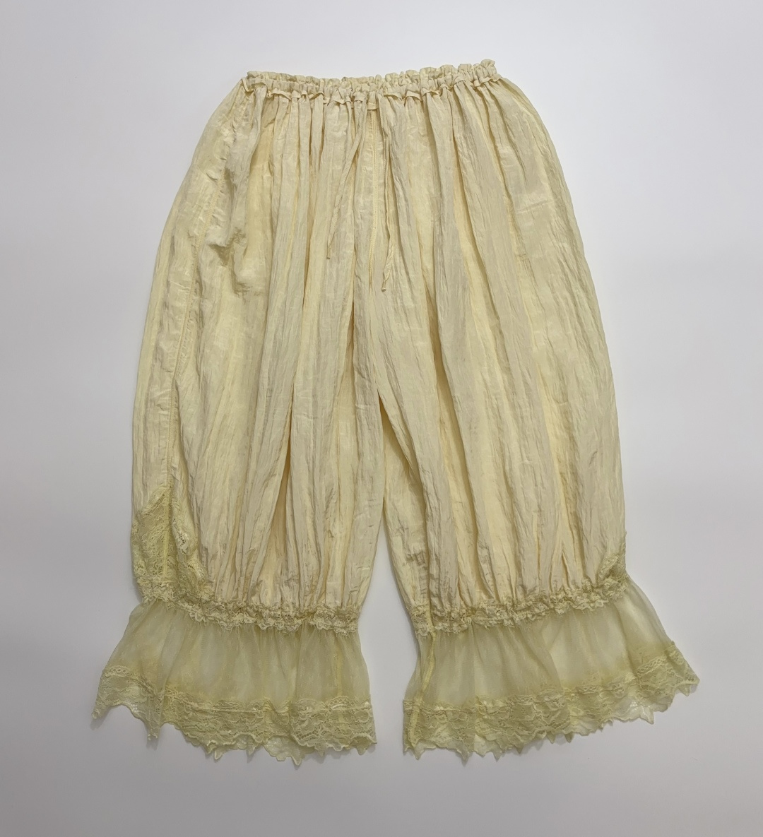 Free People Forever Young Puffy Lace Cropped Lantern Pants