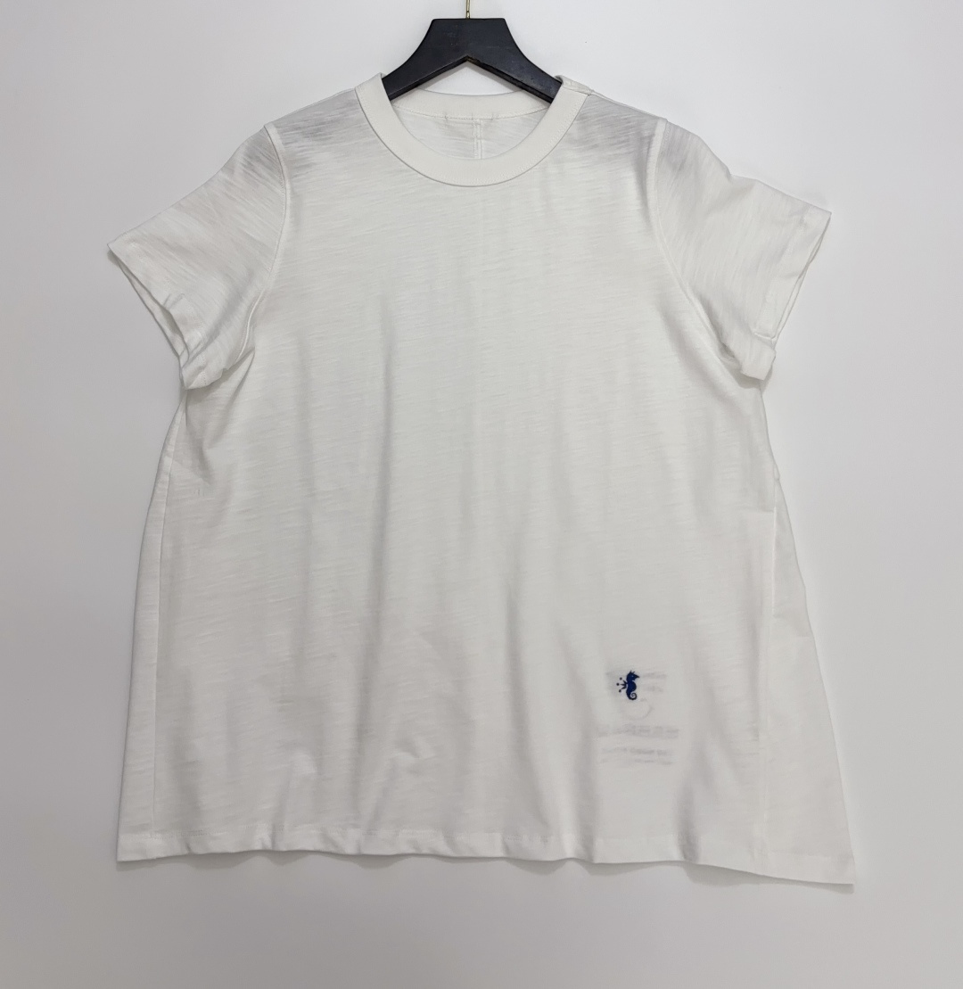 Japanese Niche Small Embroidered Pattern Relaxed Short Sleeve T-Shirt
