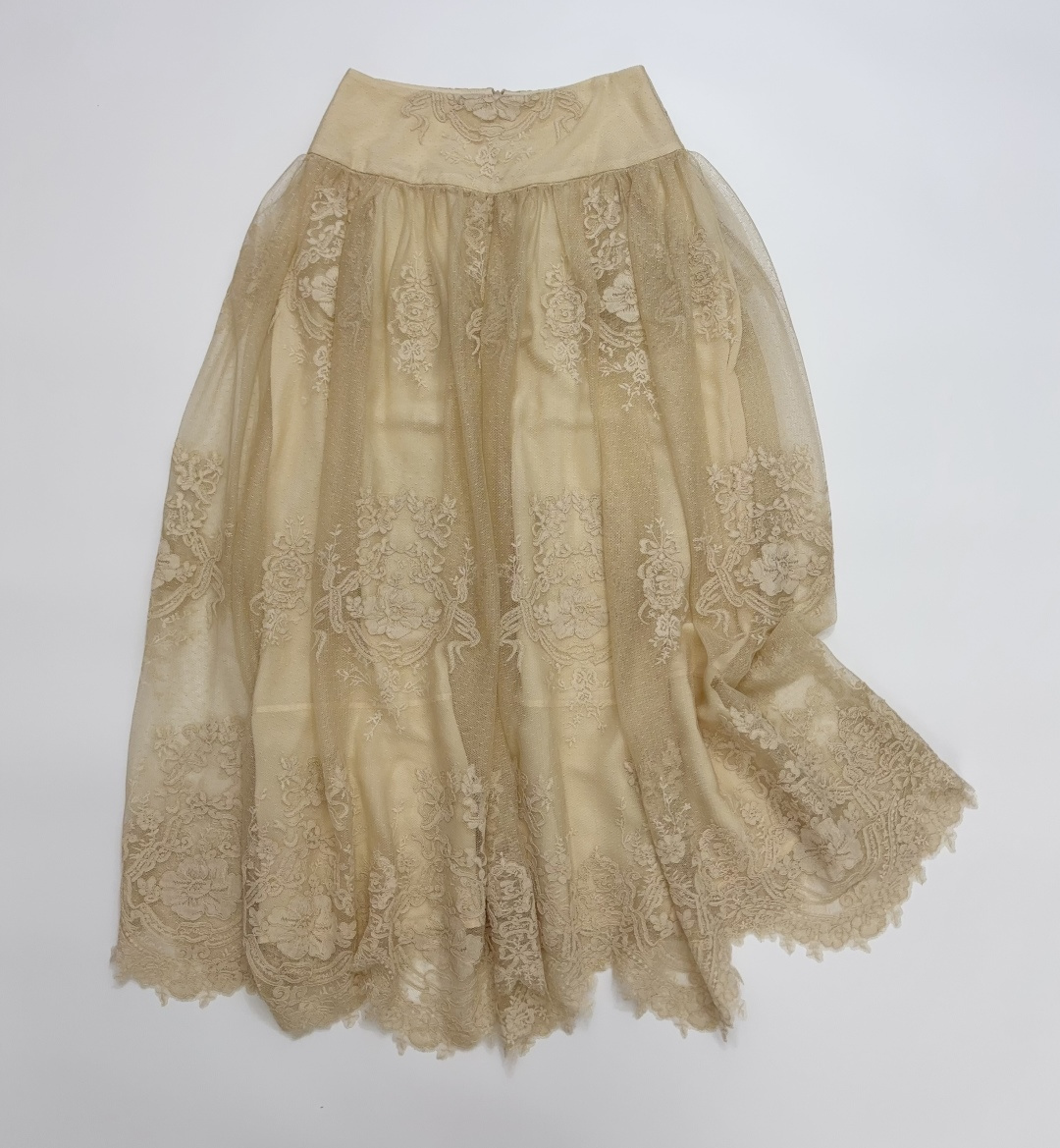 Zimmermann Hypnotic Tiered Lace Skirt