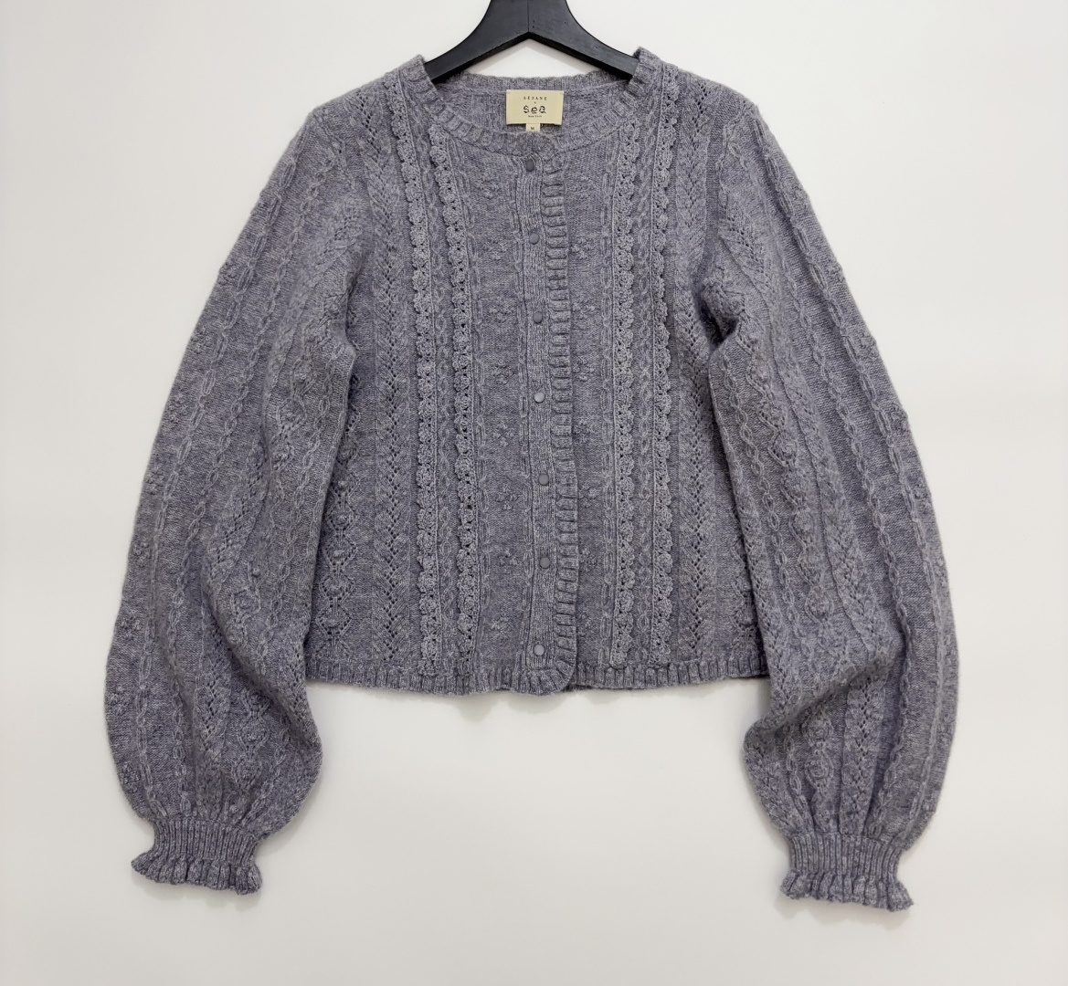 Sea New York x Sézane Aurélie Floral Knit Cardigan