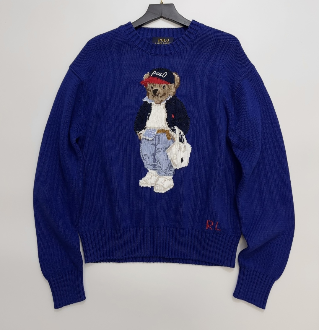 Ralph Lauren Polo Polo Bear Pattern Knit Sweater