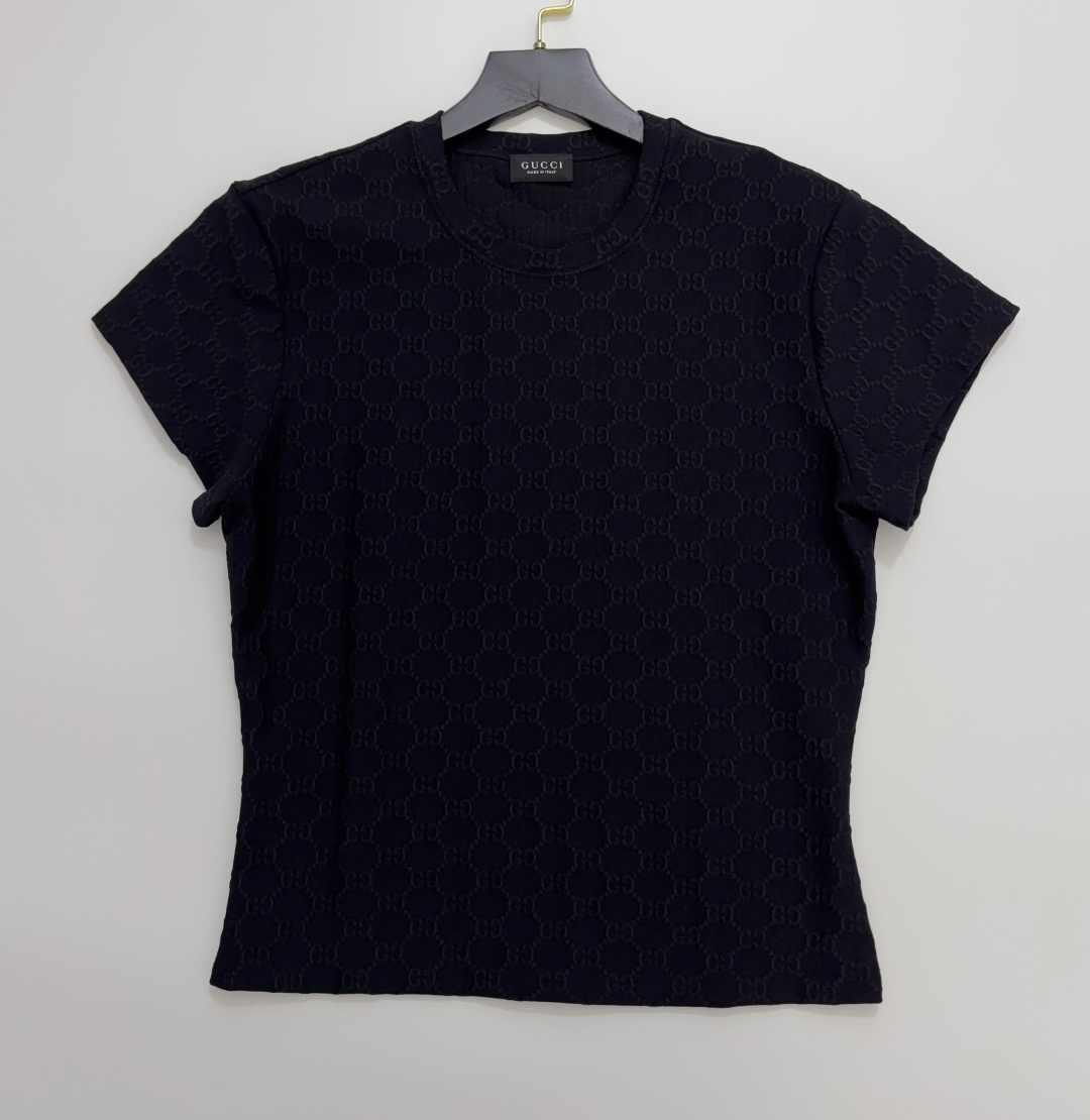 Gucci Logo Jacquard Slim Fit Short Sleeve T-Shirt