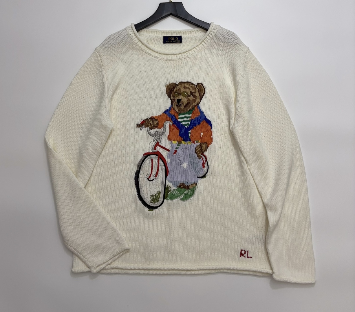 Ralph Lauren Polo Polo Bear Pattern Knit Sweater