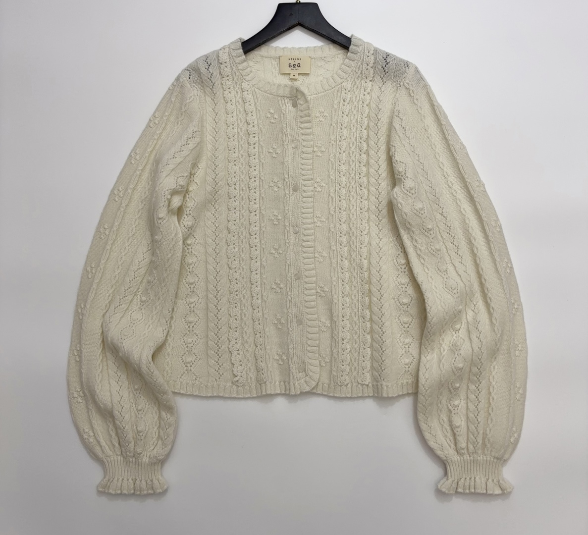 Sea New York x Sézane Aurélie Floral Knit Cardigan