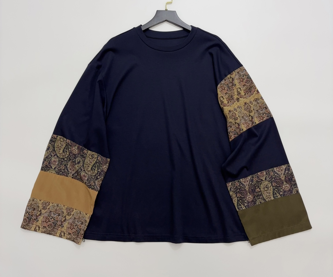 INTO THE EAST Early Autumn Asymmetric Floral Long Sleeve T-Shirt