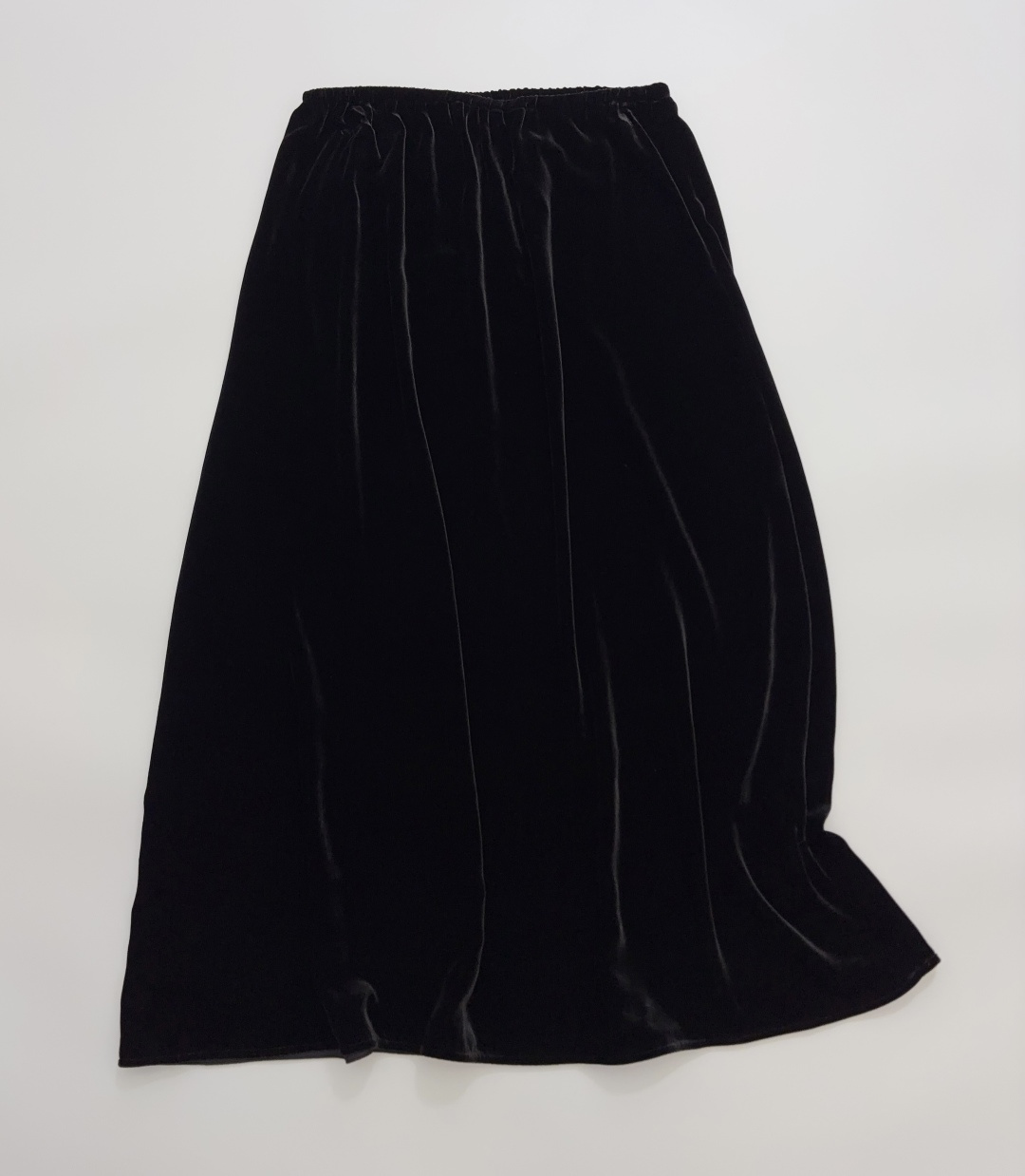 Into The East Velvet Elastic Waist Skirt