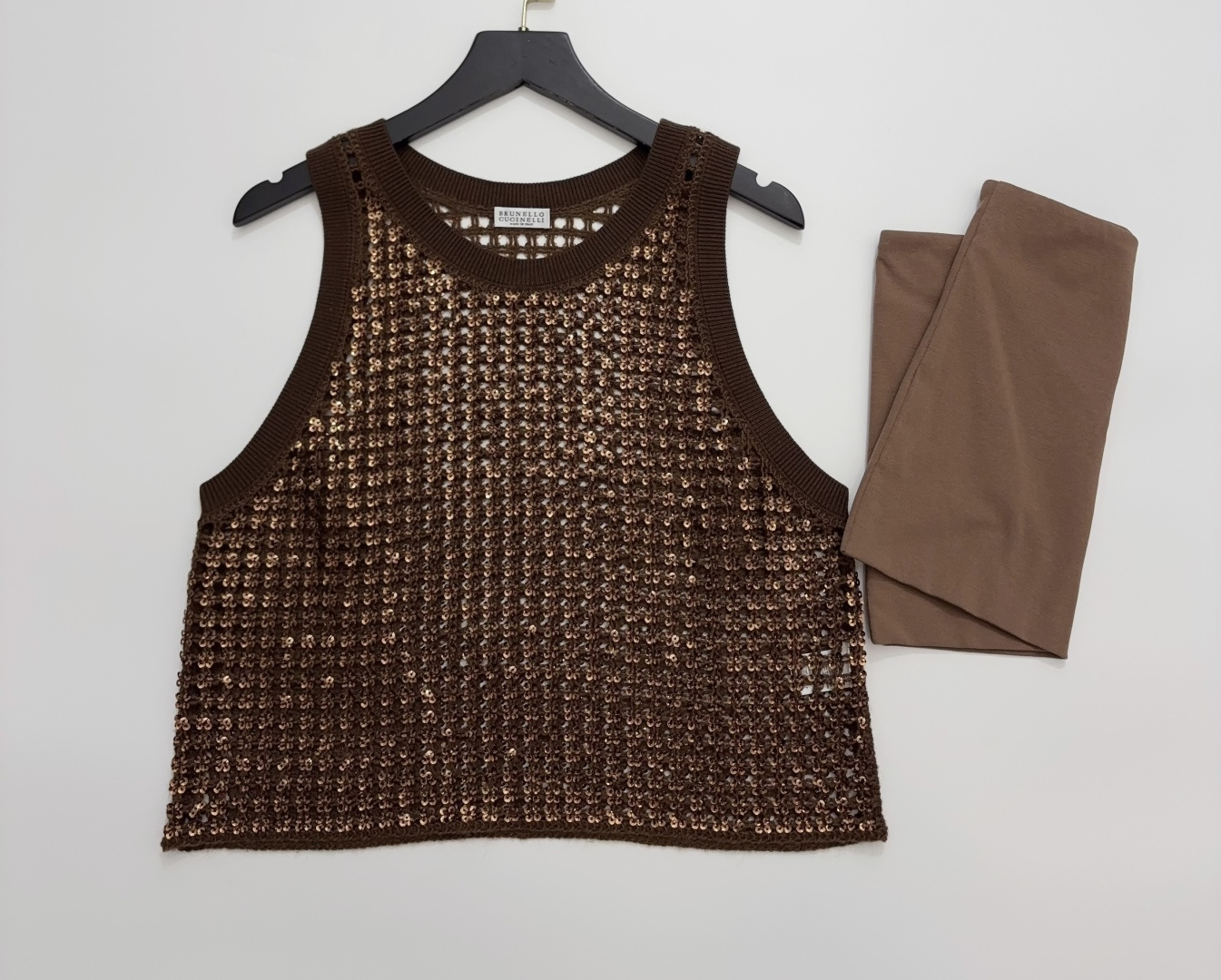 Sequin T-Shirt Vest