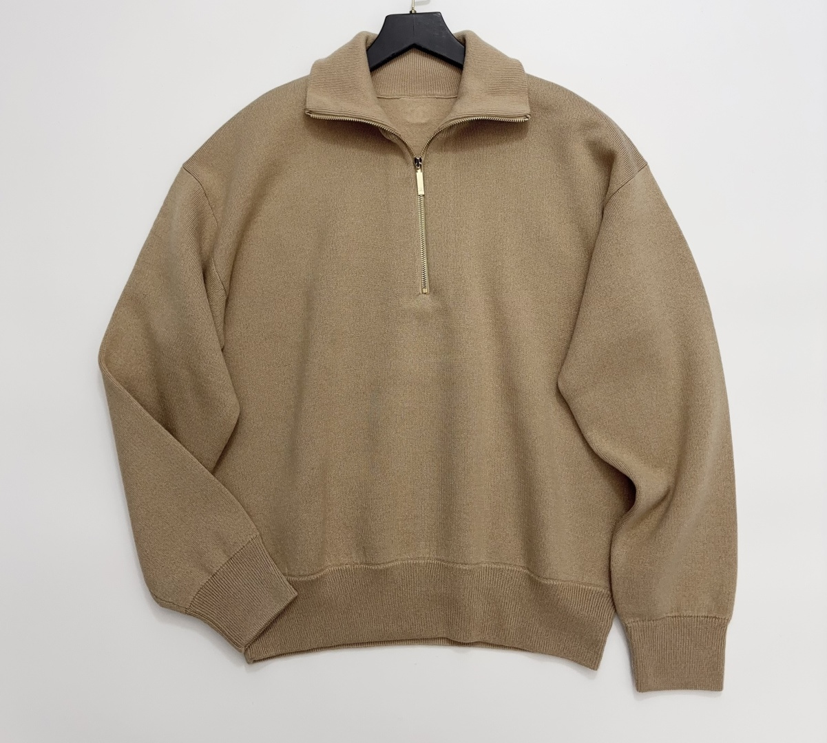 Chanel Retro Half-Zip Pullover Knit Top