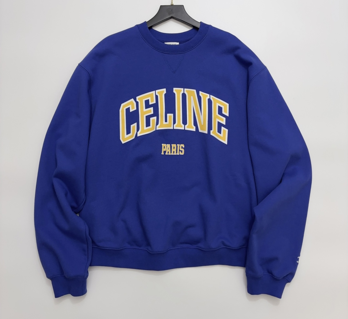 Celine Letter Print Round Neck Loose Long-Sleeve Sweatshirt