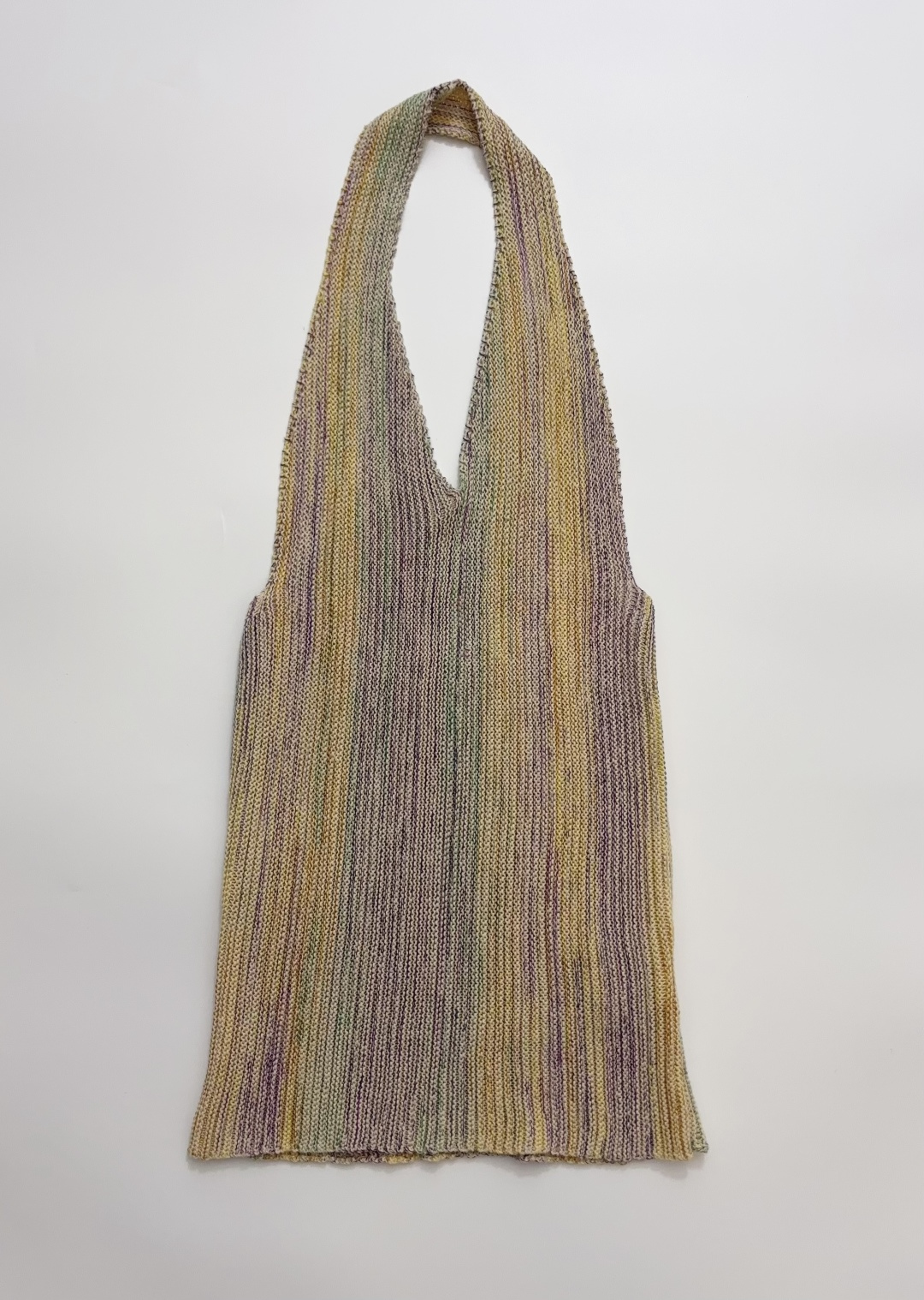 Halter Neck Crossover Knitted Vest