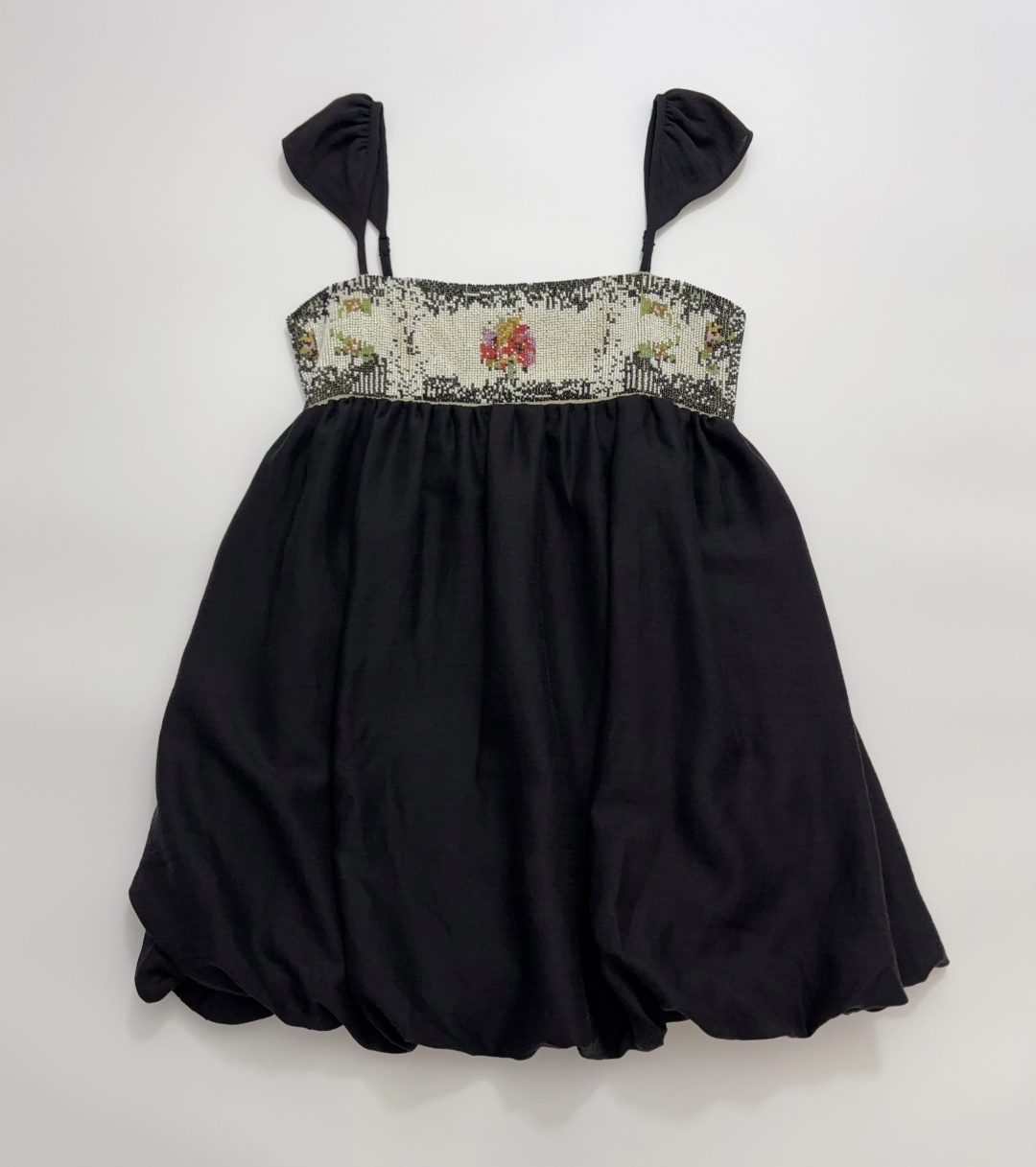 ICE DUST Heavy Beaded Embroidered Mini Dress