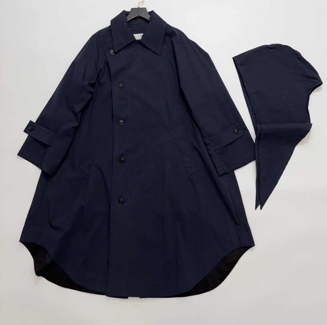 MM6 Maison Margiela Early Autumn Stylish Minimalist Lapel Mid-Length Loose Trench Coat