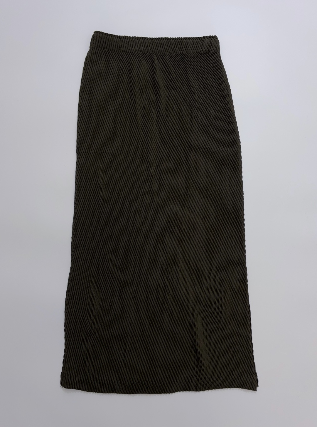 Iisense Fish Scale Pattern Elastic Waist Long Maxi Skirt