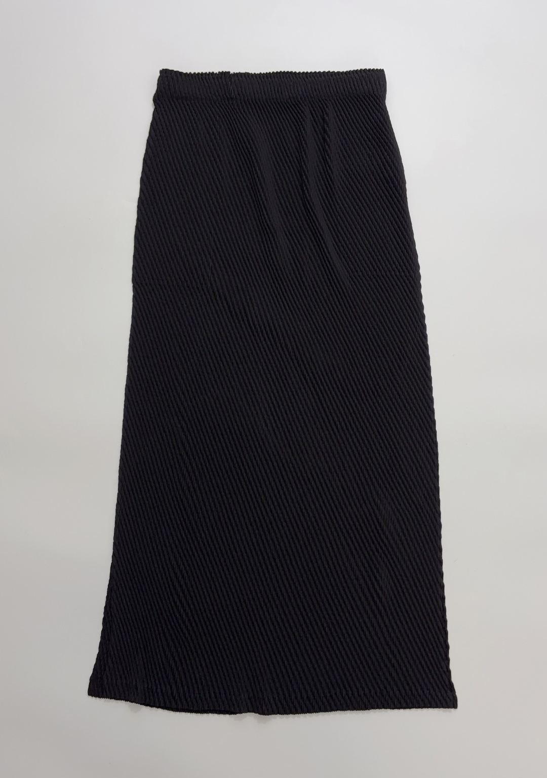 Iisense Fish Scale Pattern Elastic Waist Long Maxi Skirt
