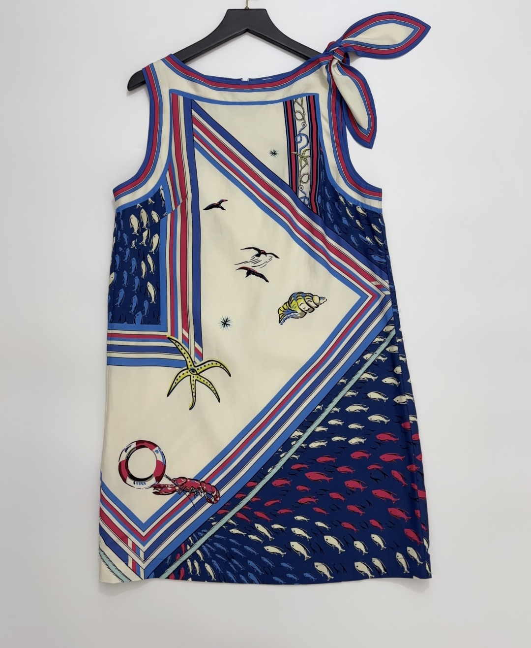 Alémais Linen Nautical Short Dress