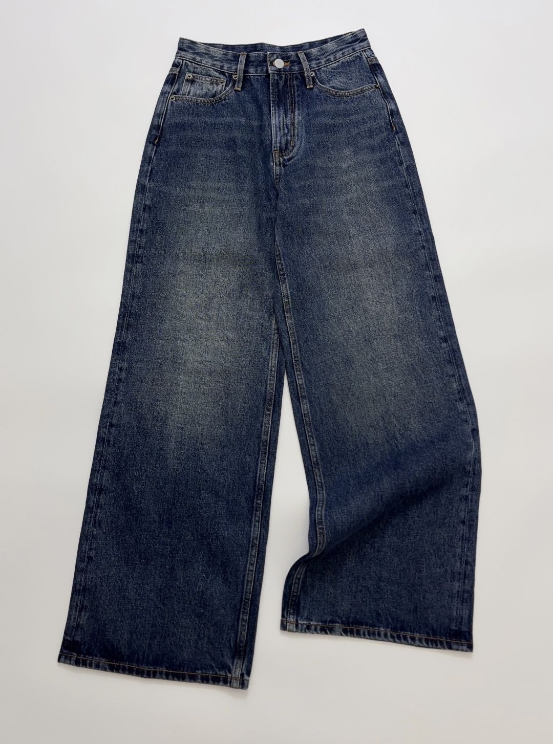 The Row Vintage Blue Straight Leg Jeans