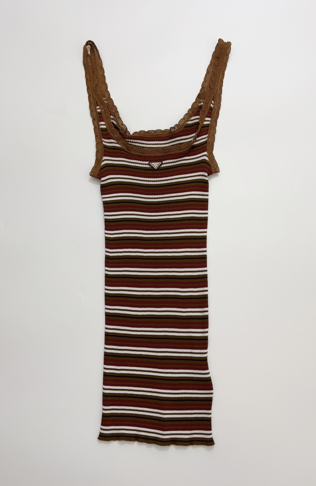 Prada Slim Fit Striped Vest