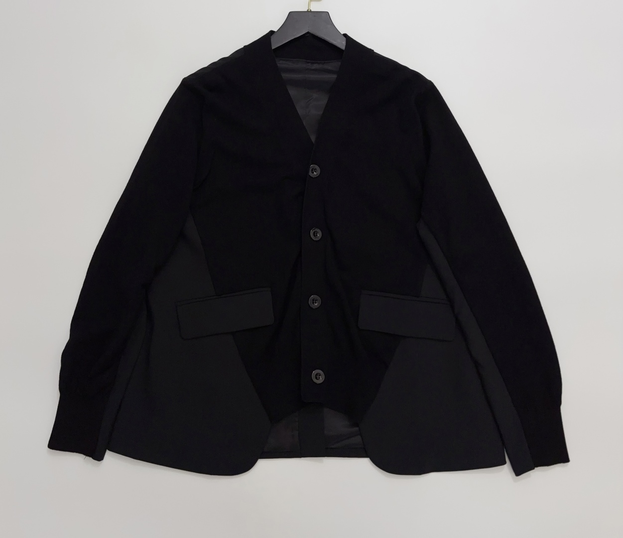 Sacai Suit Fabric Patchwork Thin Cardigan Jacket