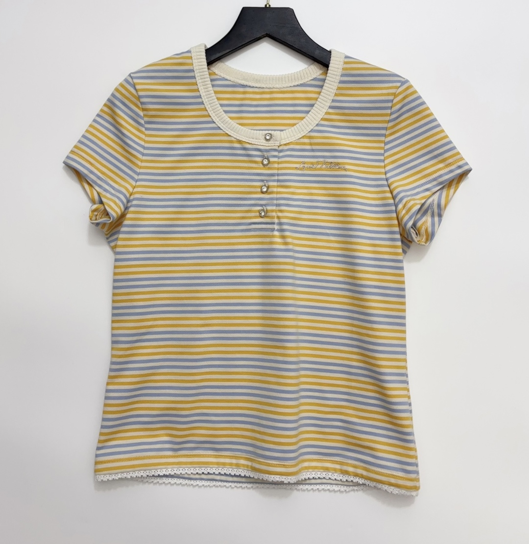Louis Vuitton Early Fall 26 Striped Short Sleeve T-Shirt