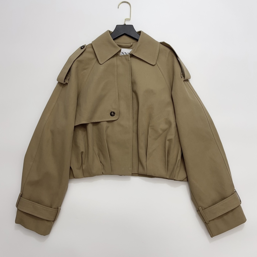 Henne Indie Lapel Short Trench Coat