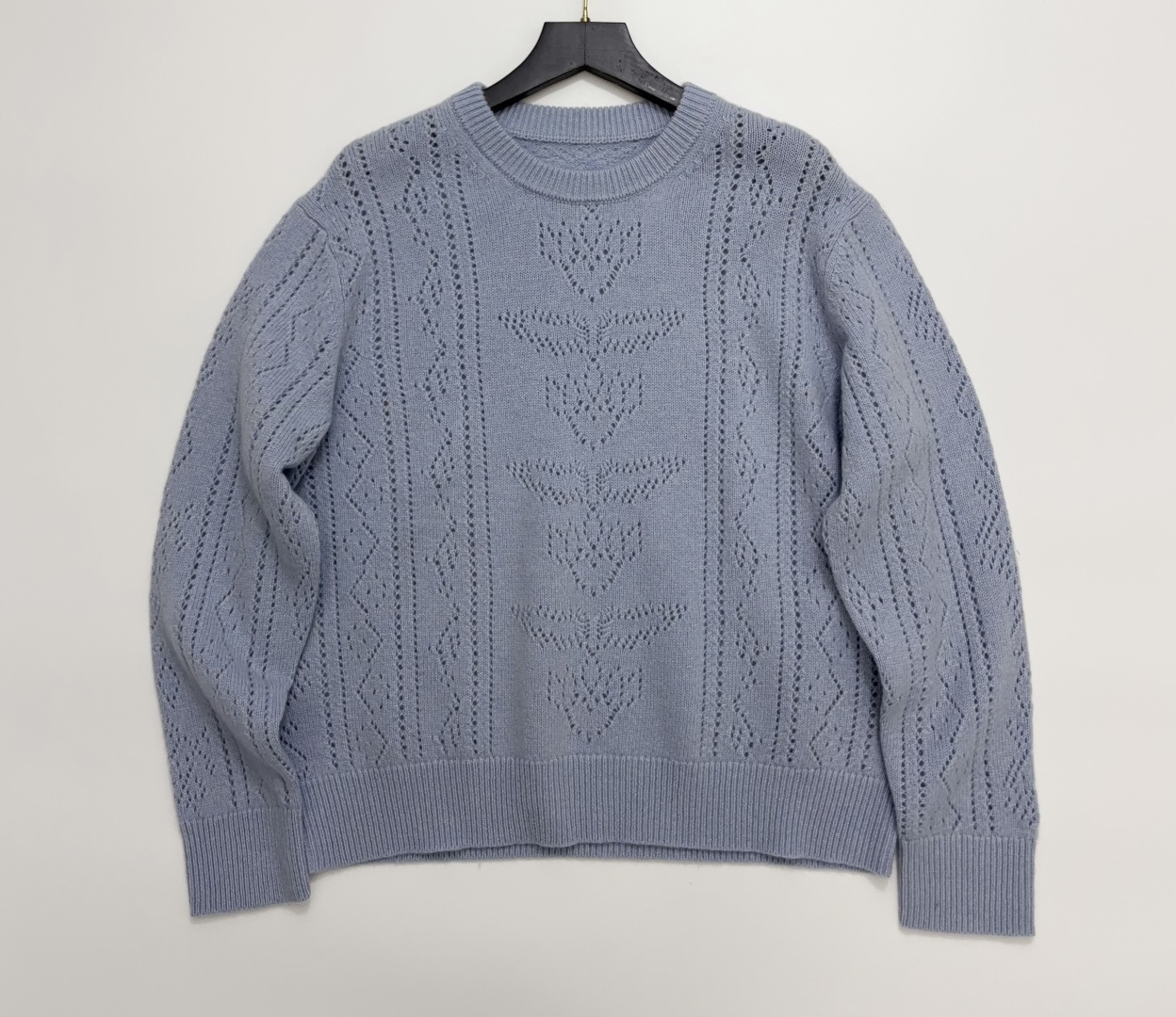 Zadig & Voltaire Women's Openwork Knit Crew Neck Long Sleeve Sweater